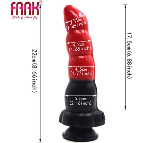 FAAK G-spot Vaginal Anal Massager Male Anal Plug Female Masturbation Large Particle Manual Anal Expander Silicone Pinecone Dildo