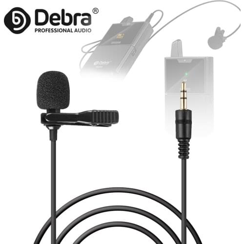 Debra LM1 High-Quality Lavalier Microphone With Upgraded Version Of 1.5m Cable Length,For Mobile Phones And Bodypack Transmitter