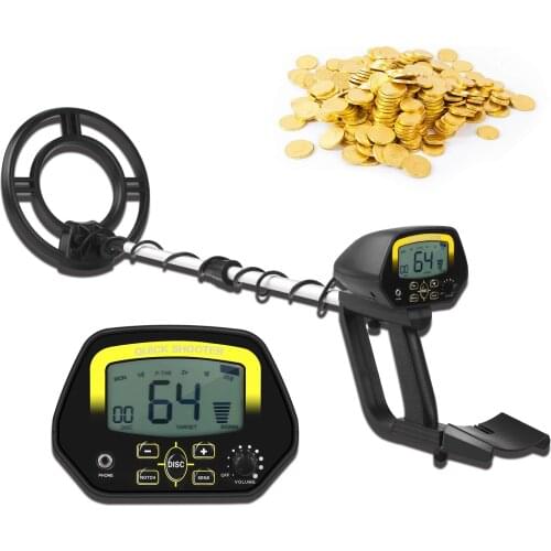 High Precision Underground Metal Detector 3.1-inch LCD Metal Locator Treasure-hunting Device Sensitivity Adjustable Notch & DISC