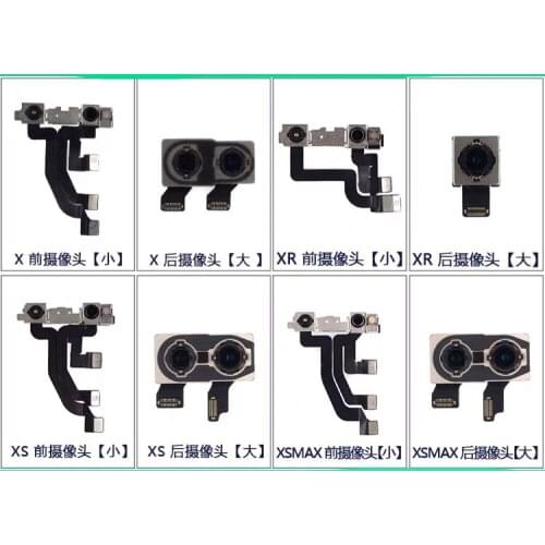 X XR XS XSMAX Camera Flex Cable Ambient Light Sensor Rear Front IC Connector Flashlight Smartphone Original New Front Rear Part