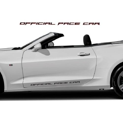 For 1Set/2Pcs 1Pair Chevy Camaro Official Pace Car Decal RS SS Graphics Stripes Kit Styling