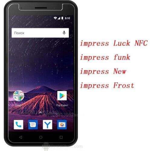 2.5D 9H Tempered Glass For Vertex impress Luck NFC funk New Frost Screen Protector Glass Protective Film Glass