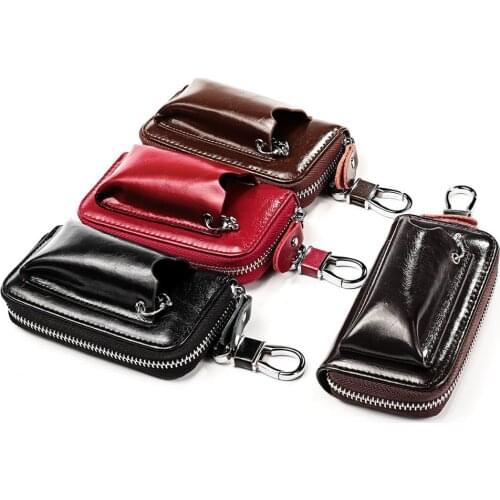 Women Men Key holder Hot Sale Key Holders Keys Organizer 4 Colors Fashion Solid Key Wallets Key pouch Car Key chain Housekeeper