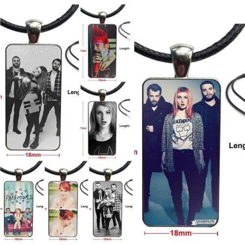For Women Amazing Paramore Riot Necklace Fashion Long Chain With Rectangle Necklace Jewelry