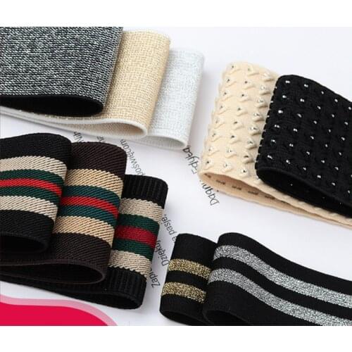 1 Meter Nylon Elastic Bands DIY Webbing Apparel Bags Leggings Sewing Accessories