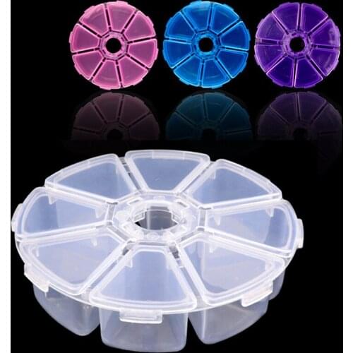 1pcs Empty Plastic Storage Box Nail Art Rhinestone Jewelry Storage Beads Display Container Case Wholesale Organizer Holder