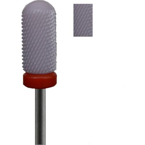 1pcs Pink Ceramic Nail Drill Bit - Smooth Top Bit -F