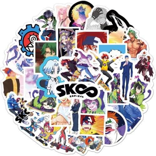 10/30/50PCS SK8 the Infinity Anime Waterproof Stickers Graffiti Travel Luggage Guitar Fridge Laptop DIY Kid Toy Sticker Decal