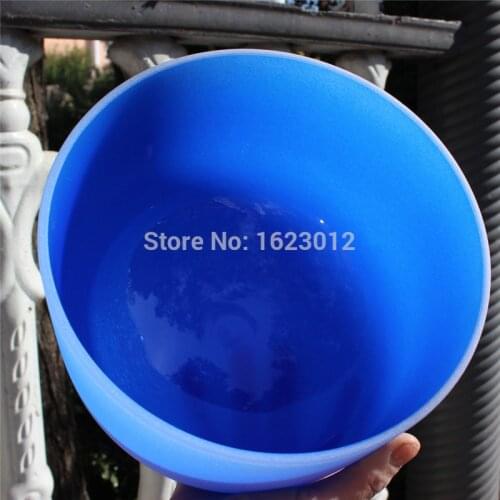7'' 9'' 11'' frosted Color quartz crystal singing bowl set 3 pcs for chakras energy healing with suede mallets and O-ring