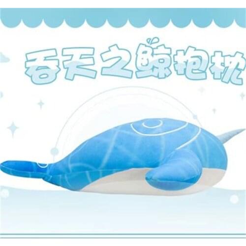 Anime Game Genshin Impact COSPLAY Whale Pillow, Plush Toys Around Project, Christmas And Halloween Gifts