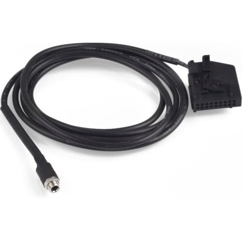 AUX Input Adapter Cable 18pin 3.5mm Female Jack MP3 for Mercedes Benz CLK SL SLK w168 w202 w203 w208 w209 w211 w461 w463 w164