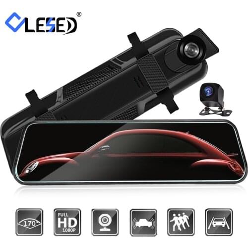 Car DVR Dual Lens Car Camera Full HD 1080P Video Recorder Rearview Mirror With Rear view DVR Dash cam Auto Registrator