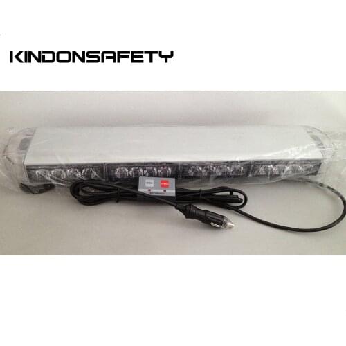 Free shipping! 560mm LED mini warning lightbar, strobe minibar with 38pcs GEN3 1W LEDs, aluminium housing, dual/multivolt 9-30V