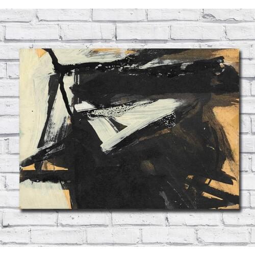 Large Size Painting franz kline untitled 100% handmade Oil Painting Art Home Decor Living Room Modern Canvas Paintings No Frames