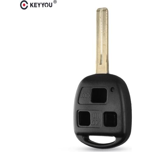 KEYYOU 10pcs/lot 3 Buttons Remote Fob Case Car Key Shell Fob For Lexus RX300 ES300 New Arrival