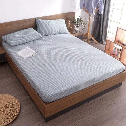 Cotton Mattress Cover Knitted Mattress Protector Fitted Sheet 180*200cm For Style Skin Bed Covers Soft Friendly Anti-mite Pad