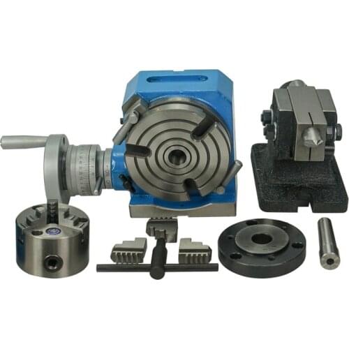 CNC Dividing Head 4 Axis A Axis 360 Degrees Precision Rotary Axis CNC Tailstock 80MM 125MM 3-Jaw Lathe Chuck Dividing Plates