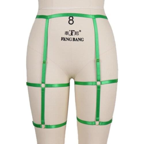 Fetish Lingerie Harness Women Gothic Accessories Body Bondage Punk Adjust Waist Size Erotic Straps Suspenders Stocking Belt