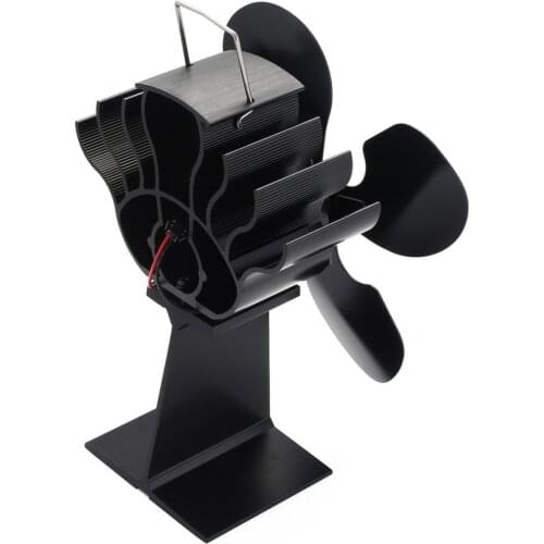Hot 4-Blade Heat Powered Stove Fan for Wood / Log Burner/Fireplace - Eco