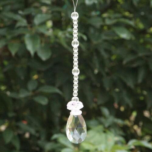 Feng shui 50mm crystal pendants&14mm octagon beads healing crystals suncatcher wedding decoration,crystal chandelier parts N37