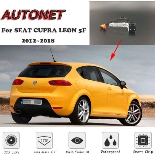 AUTONET HD Night Vision Rear View camera For SEAT CUPRA LEON 5E MK3 2012~2018 /CCD/Backup Camera/license plate camera