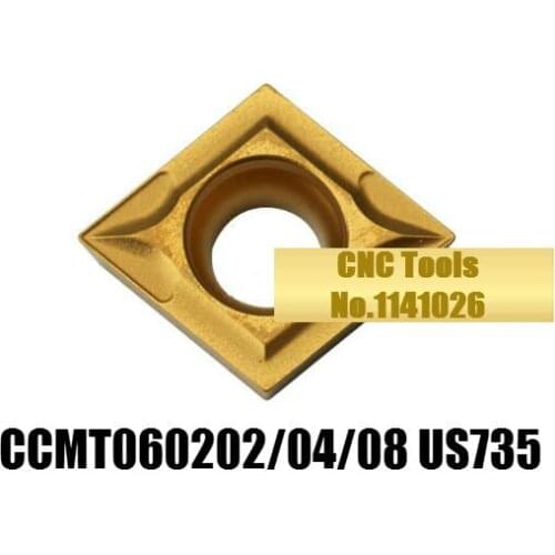 CCMT060202 US735/CCMT060204 US735/CCMT060208 US735,original CCMT 0602 02/04/08 insert carbide for turning tool holder