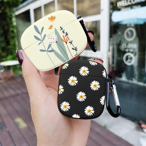 Cute Flower Earphone Shell For Apple Airpod 2 1 Coque For Airpod pro 3 Earphone case for airpods Fundas Soft Silicone Cover Capa