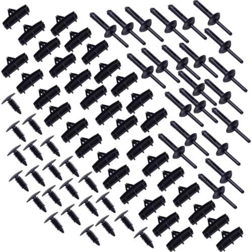 DWCX 78PCS Fender Flare Hardware Clip Mounting Kit Fit For Jeep Wrangler JK 2007-2009 2010 2011 2012 2013 2014 2015 2016 2017