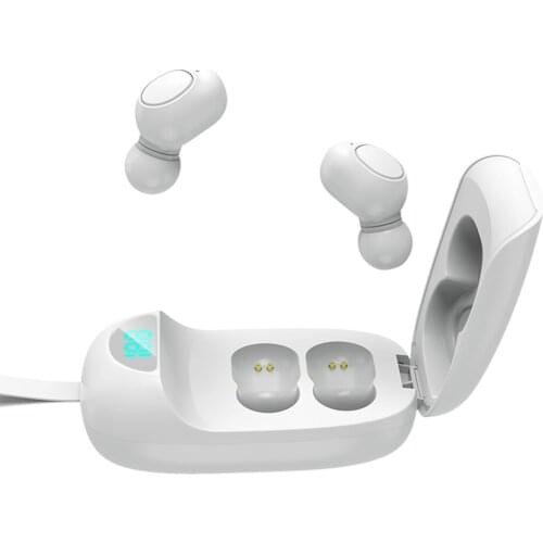 New TWS JS25 In-Ear Headphones BT5.0 Wireless Stereo Sports Games Waterproof Noise Reduction Touch Earbuds with Digital Display