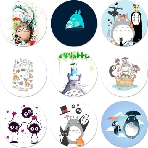 New Arrival Studio Ghibli Spirited Totoro Icons Pins Badge Decoration Brooches Metal Badges For Clothes Backpack Decoration