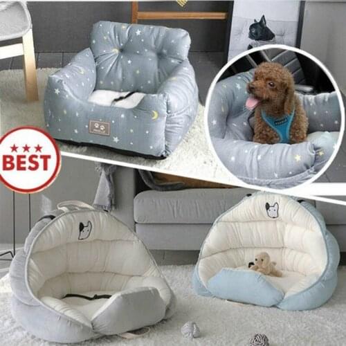 2021 New Pet Carrier Indoor Car Seat Mat Safe Carry House Puppy Bed Car Travel Accessories Supplies Small Dogs Seat Bag Basket