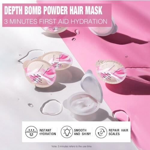 Sevich 7pcs/set Nourishing Hair Mask Repair Damage Restore Soft Hair 12ml Deep Repair Keratin Hair Treatment Water Bombs Mask