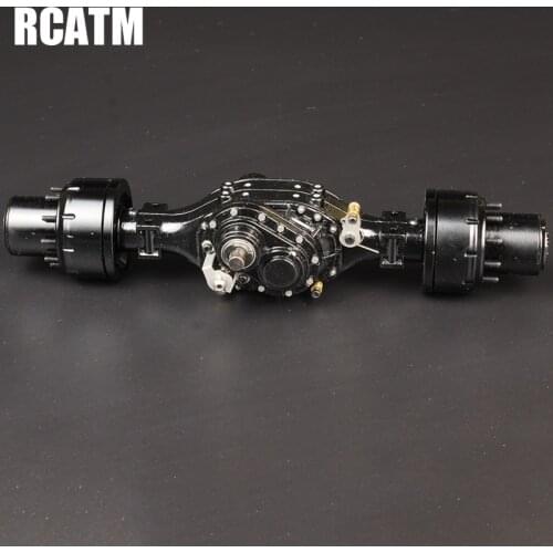 All metal Power axle Front and Rear Through axle For 1/14 Tamiya RC Truck Tipper SCANIA Benz Actros Volvo DIY