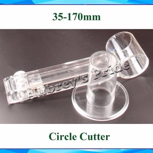 Free Shipping Diameter 35-170mm Cutting Size Adjustable Round Rotary Circle Graphic Paper Cutter