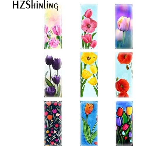 10 pcs 10*25mm Flower Glass Cabochon Dome Jewelry Findings & Components Glass Semi Finished Jewelry Accessories