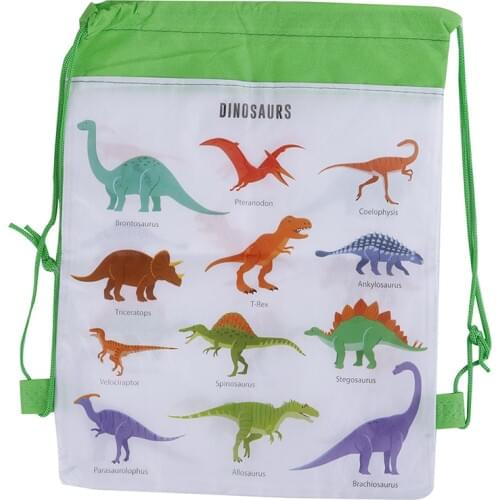Dinosaur Drawstring Bag For Travel Storage Package Cartoon School Backpacks Children Birthday Party Favors Hot Sale