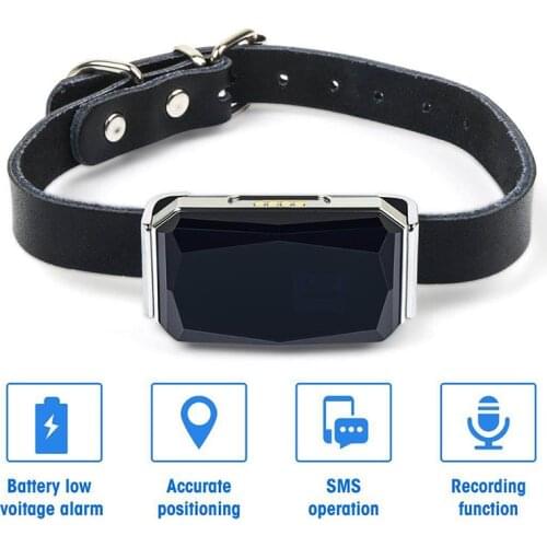 Pets AI Smart GPS Tracker IP67 Waterproof Adjustable GPS Dog Collar Puppy Dog Cat Tracking Device Anti-Lost Dog Tracker