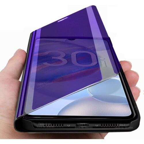 On honor 30i case Smart Mirror Flip back cover For huawei honor 30i hono xonor honer 30 i LRA-LX1 6.3 stand Phone Magnetic Coque