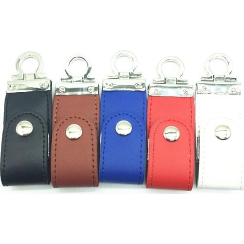 USB 3.0 Genuine 128GB 64GB 32GB 16GB 8GB Capacity Leather USB3.0 Pen drive USB flash drive memory stick Pendrive free shiping