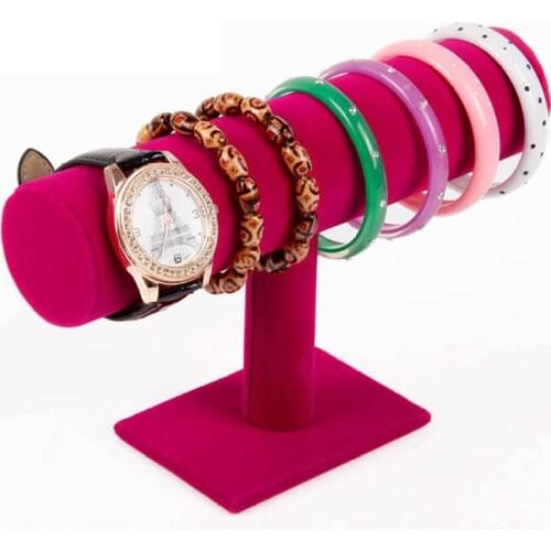 15x23cm T Shape Velvet Bracelet Bangle Necklace Jewelry Display Stand Holder Jewelry Organizer For Bracelet Choker Rack Elegant