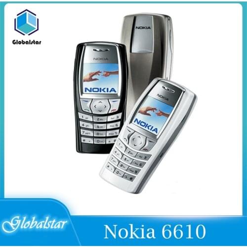 Nokia 6610 Refurbished Original unlocked Nokia 6610 Unlocked GSM Bar Mobile phone Suppport English/Russian/Arabic Keyboard