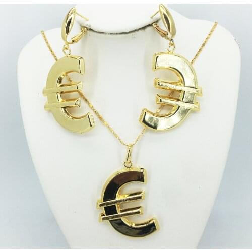 High quality Italian gold jewelry, suitable for womens African Jewelry Fashion Necklace earrings bracelet jewelry