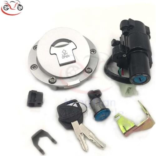 Motorbike Ignition Switch Fuel Gas Tank Cap Cover Seat Helmet Lock Key Set For Honda CB400 VTEC 99-11 CBR600 03-06 CBR1000 04-07