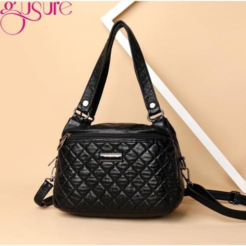 Gusure Women High Quality PU Leather Crossbdoy Bags Luxury Brand Shoulder Bag Large Capacity Handbag and Purse bolsos mujer