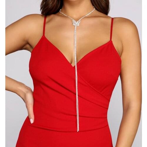 Stonefans Cute Kawai Iced Out Butterfly Choker Necklace for Women Girls Chain Rhinestone Dainty Necklace Charms Jewelry Fashion