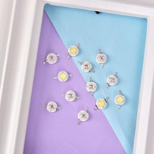 10pcs 1W 3.2V High-Power LED Lamp Bulb Diodes Highlighting Lights Bead High Power Lamp Beads