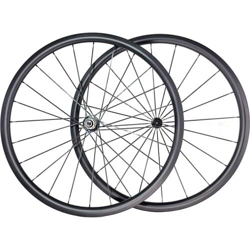 1468g 700c 30mm x 25mm Clincher carbon road bicycle wheelset 30mm deep V-brake UD 3K 12K Powerway R13 20H 24H Road Wheels XDR HG