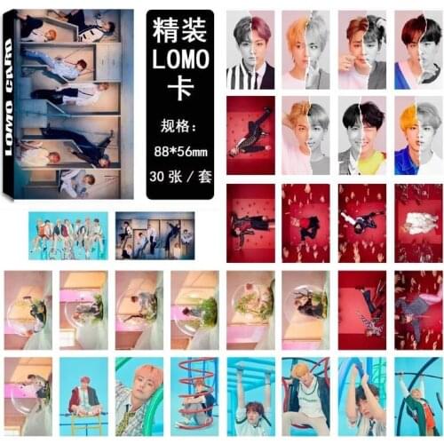 30 Pcs/set KPOP Bangtan Boys LOVE YOURSELF Answer Album PVC Cards Self Made LOMO Card Photocard