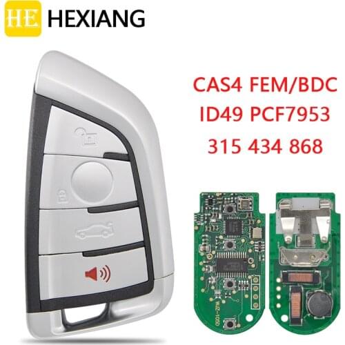 HE Xiang Car Remote Key For BMW 3 5 7 Series X3 X4 X5 X6 F45 F46 F10 F11 F07 F18 F15 F85 2007-2018 PCF7945 PCF7953 Keyless Go
