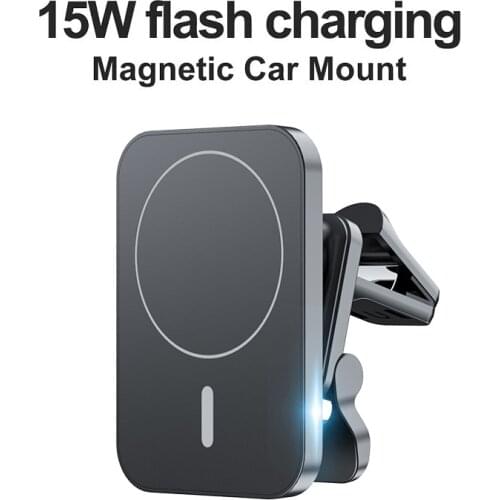 15W Magnetic Adsorption Phone Car Holder For iphone 12 Pro 12Pro Max Charger Magnet Fast Wireless charging Mount in Car